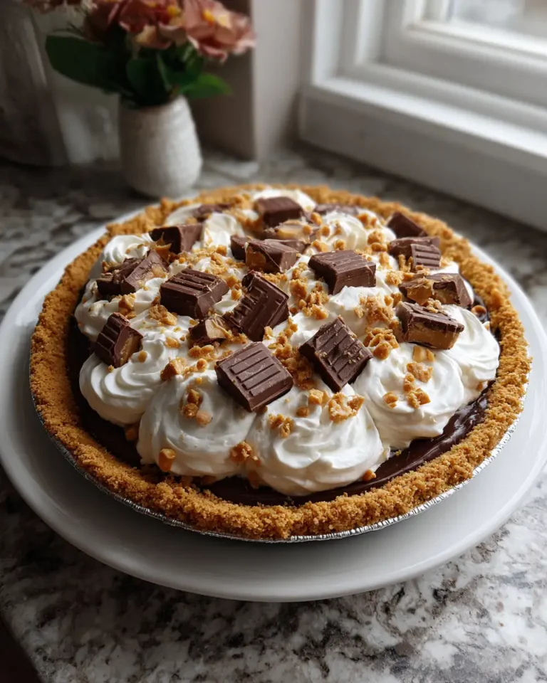 Irresistible Butterfinger Pie Delight with Creamy Peanut Butter Bliss - Featured Image