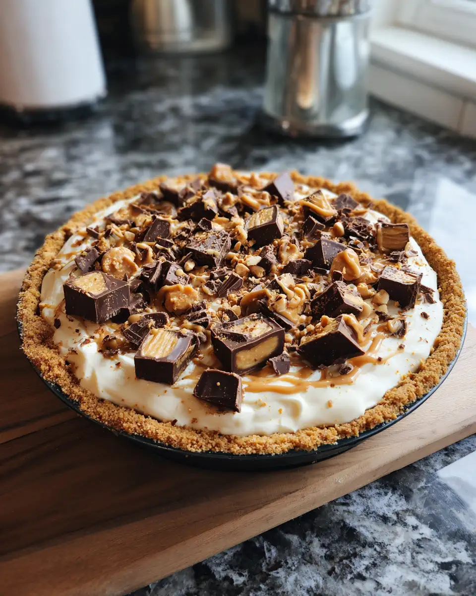 Irresistible Butterfinger Pie Delight with Creamy Peanut Butter Bliss 6 Final dish - Irresistible Butterfinger Pie Delight with Creamy Peanut Butter Bliss