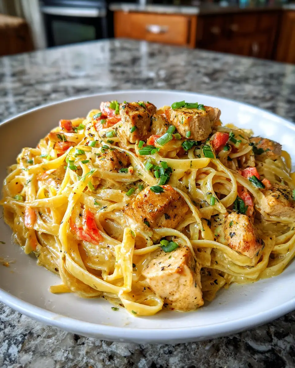 Indulge in the Ultimate Creamy Cajun Chicken Pasta Delight 4 Final dish - Indulge in the Ultimate Creamy Cajun Chicken Pasta Delight