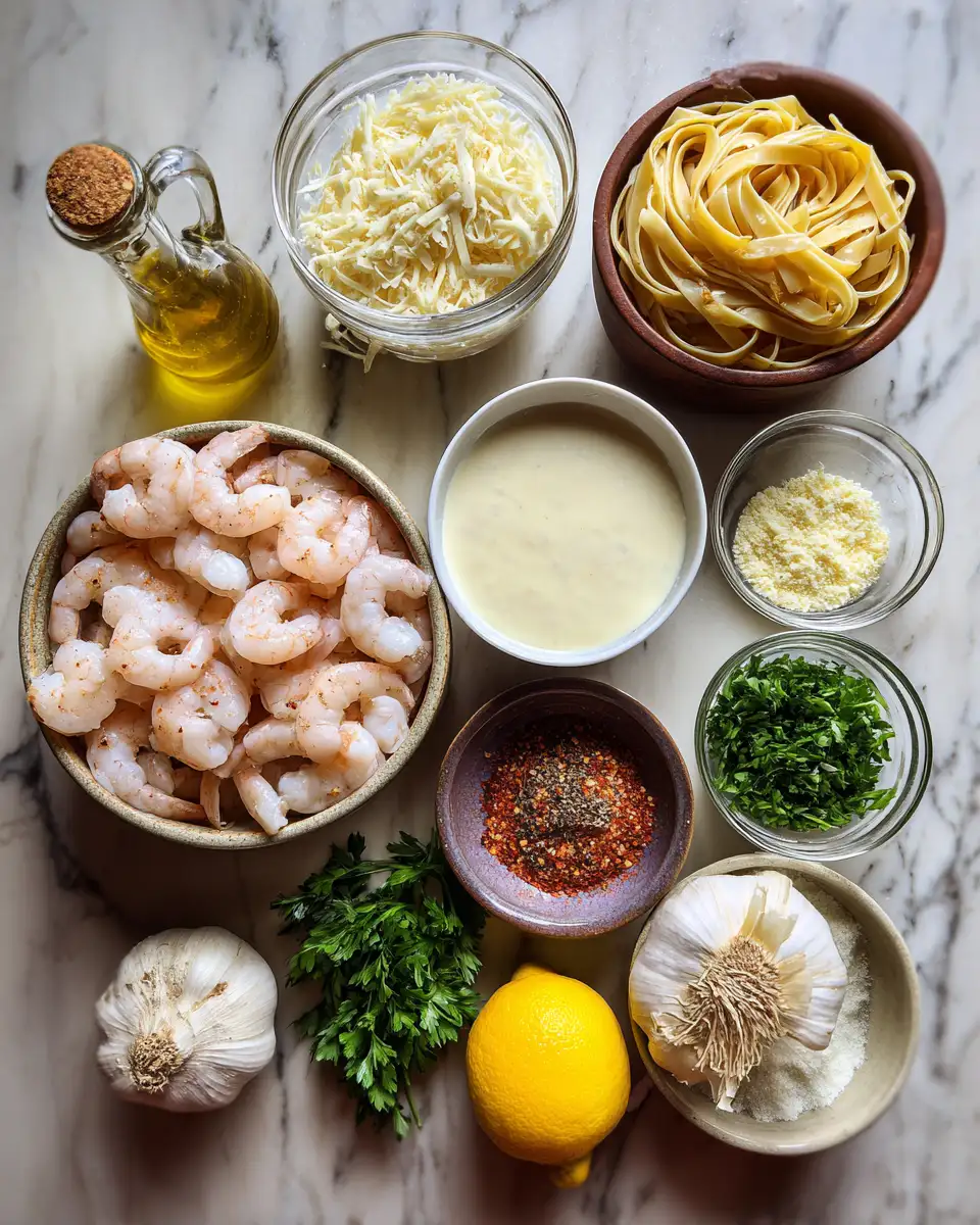 Ingredients for Spice Up Your Dinner Routine with Irresistible Cajun Shrimp Pasta