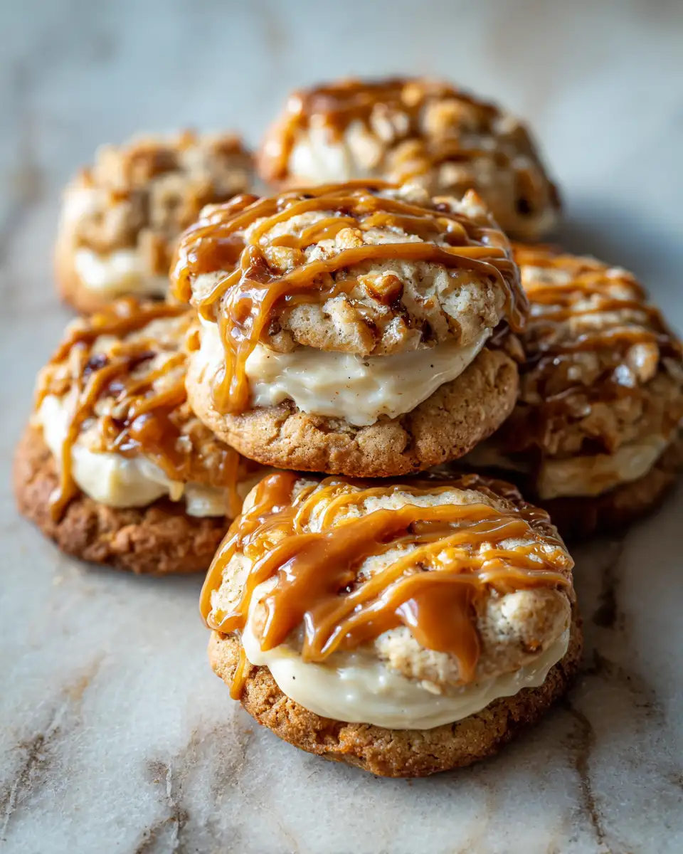 Decadent Caramel Apple Cheesecake Stuffed Cookies You Need to Try - Featured Image