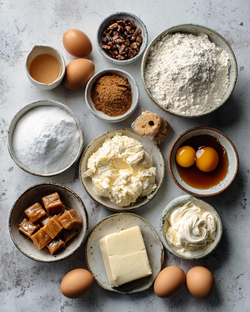 Ingredients for Decadent Caramel Apple Cheesecake Stuffed Cookies You Need to Try