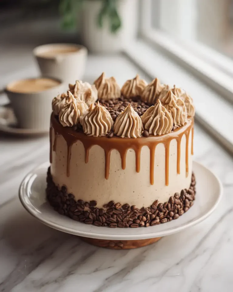 Indulge in Decadence: Caramel Coffee Buttercream Cake Bliss - Featured Image