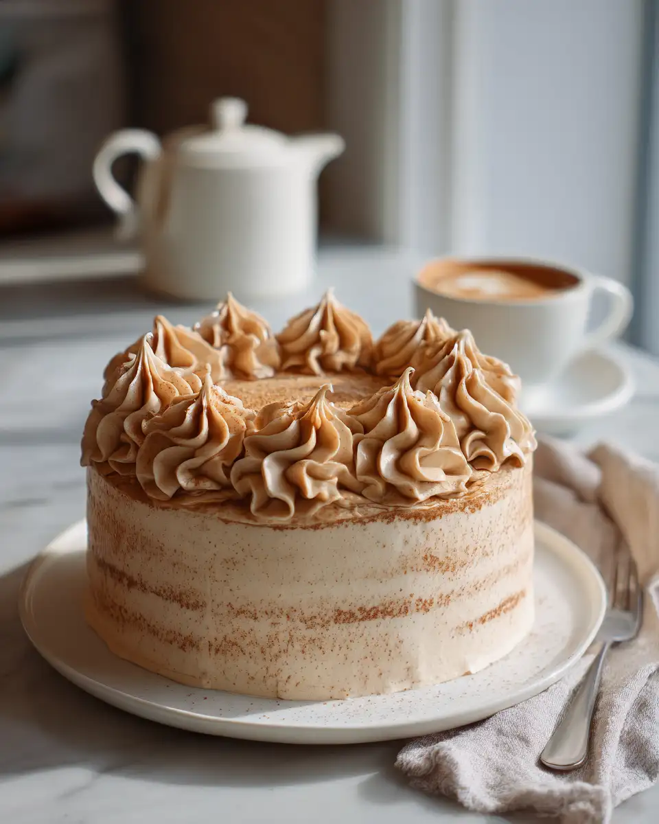 Final dish - Indulge in Decadence: Caramel Coffee Buttercream Cake Bliss