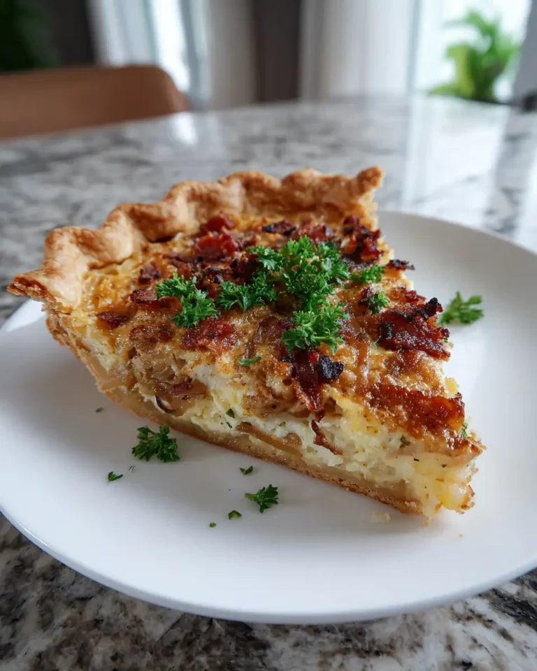 Indulge in the Ultimate Comfort: Caramelized Onion and Bacon Quiche Delight - Featured Image