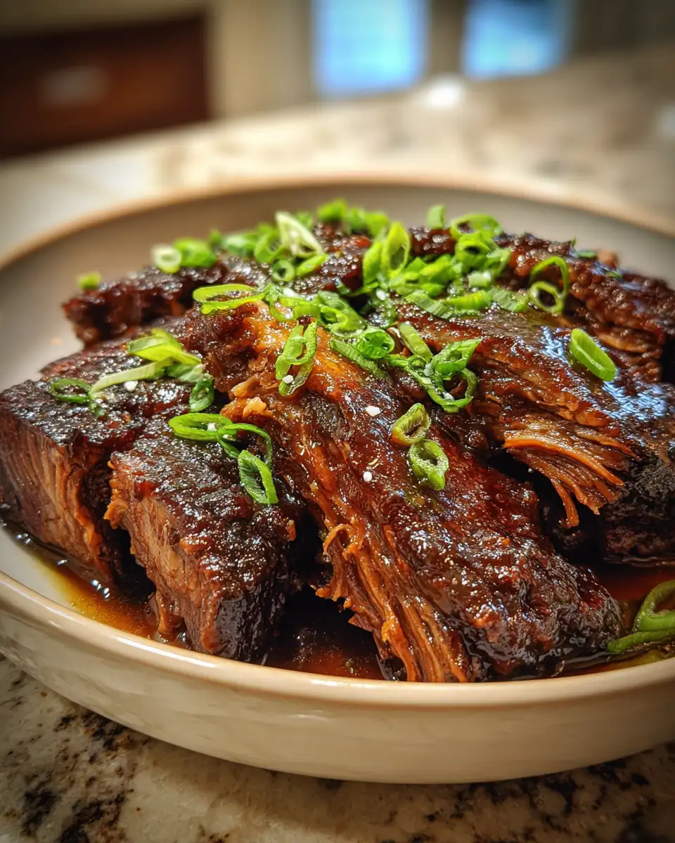 Final dish - Irresistibly Delicious: The Ultimate Caramelized Pulled Beef Brisket Experience