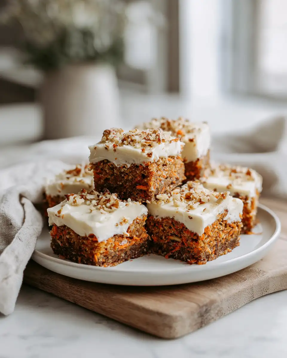Irresistibly Moist Carrot Cake Bars That Will Steal the Show - Featured Image