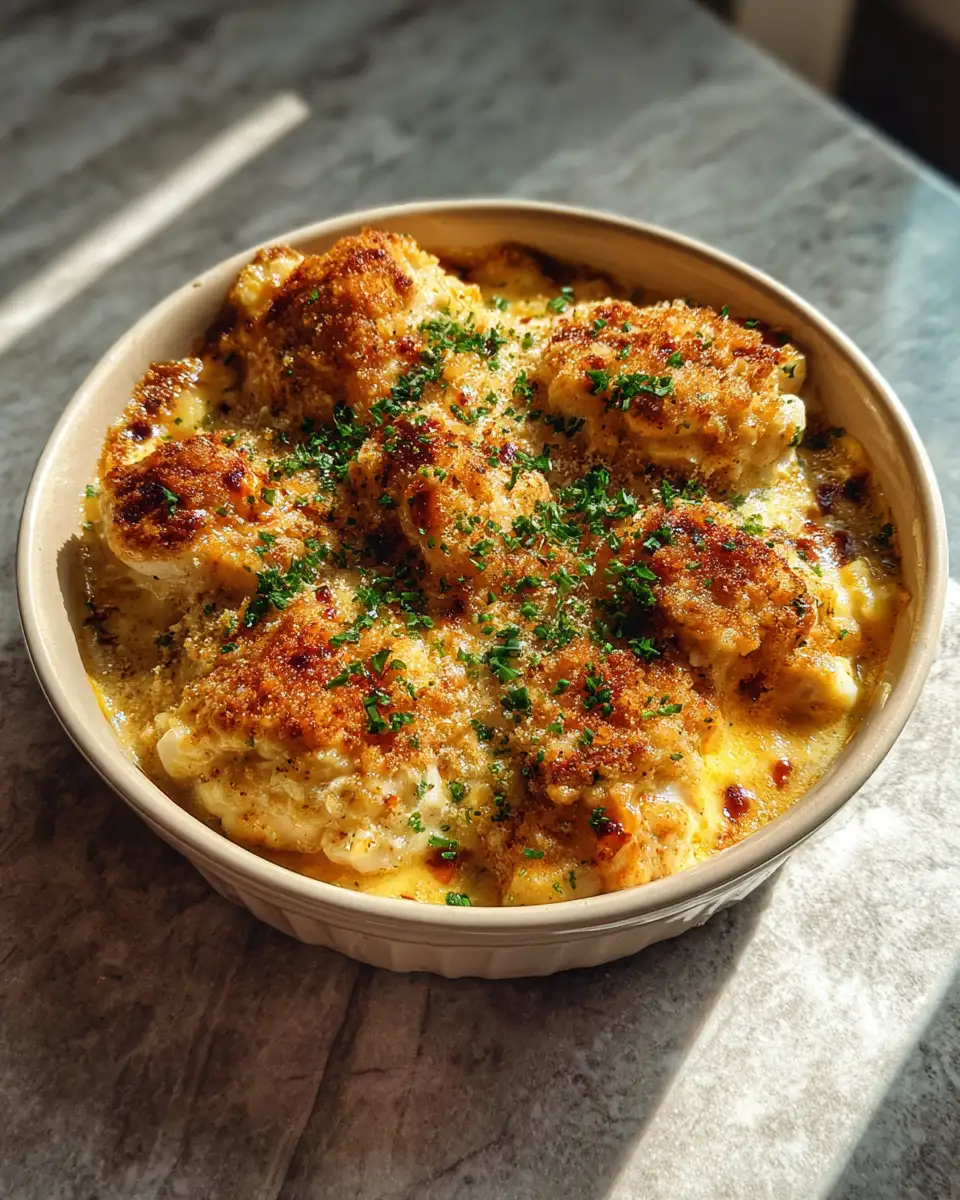 Final dish - Savor the Flavor: Discover the Ultimate Cheddar Bay Chicken Cobbler Experience
