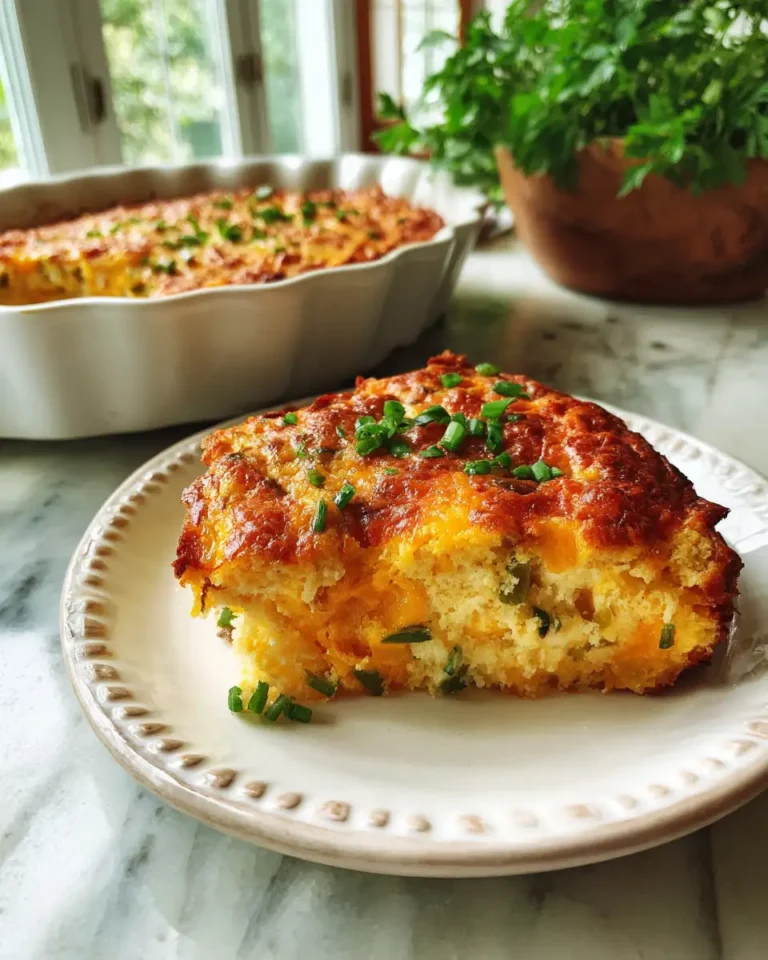 Spice Up Your Table with Cheddar Jalapeño Cornbread Casserole - Featured Image