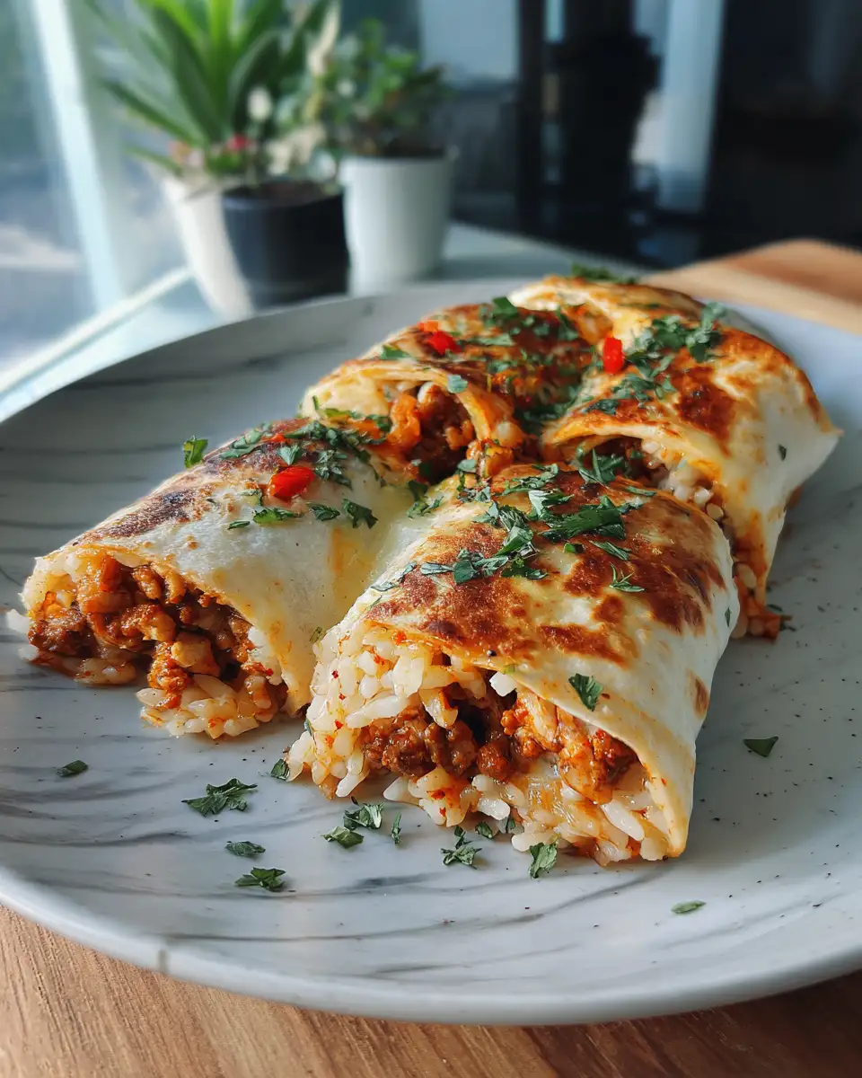 Ultimate Comfort: Cheesy Ground Chicken and Rice Burritos Delight - Featured Image