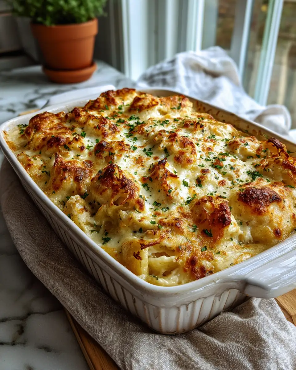Final dish - Effortless Chicken Alfredo Bake: A Comforting Classic Made Simple