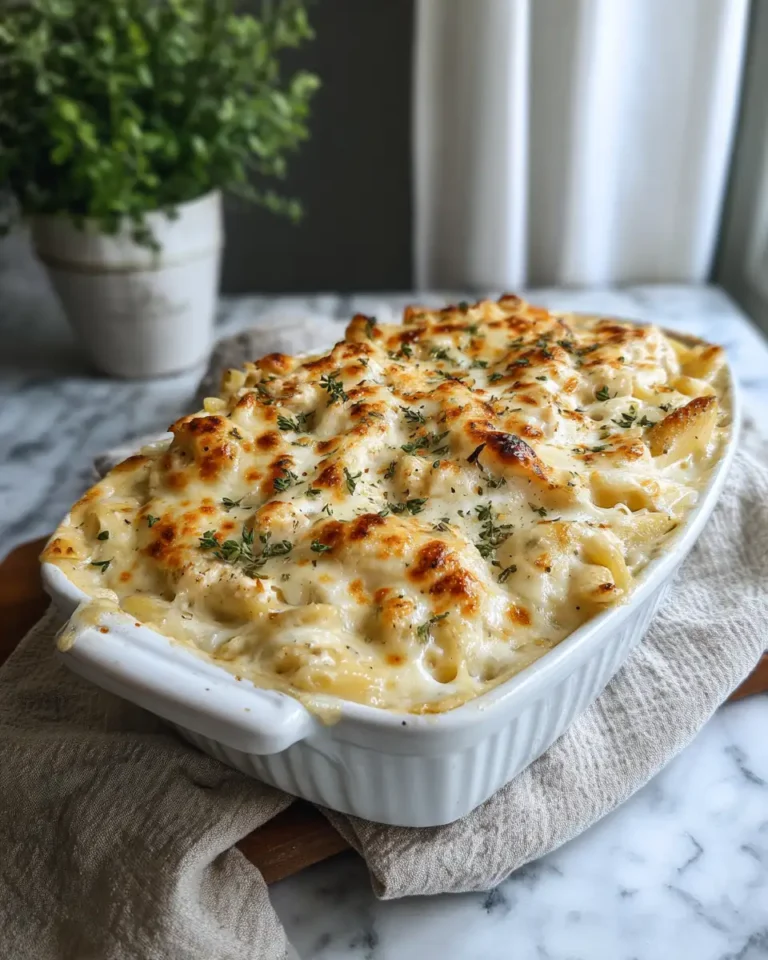 Ultimate Comfort: Creamy Chicken Alfredo Bake Delight - Featured Image