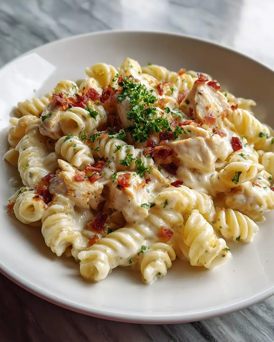 Savor the Flavor: Irresistible Chicken Bacon Ranch Pasta Delight - Featured Image