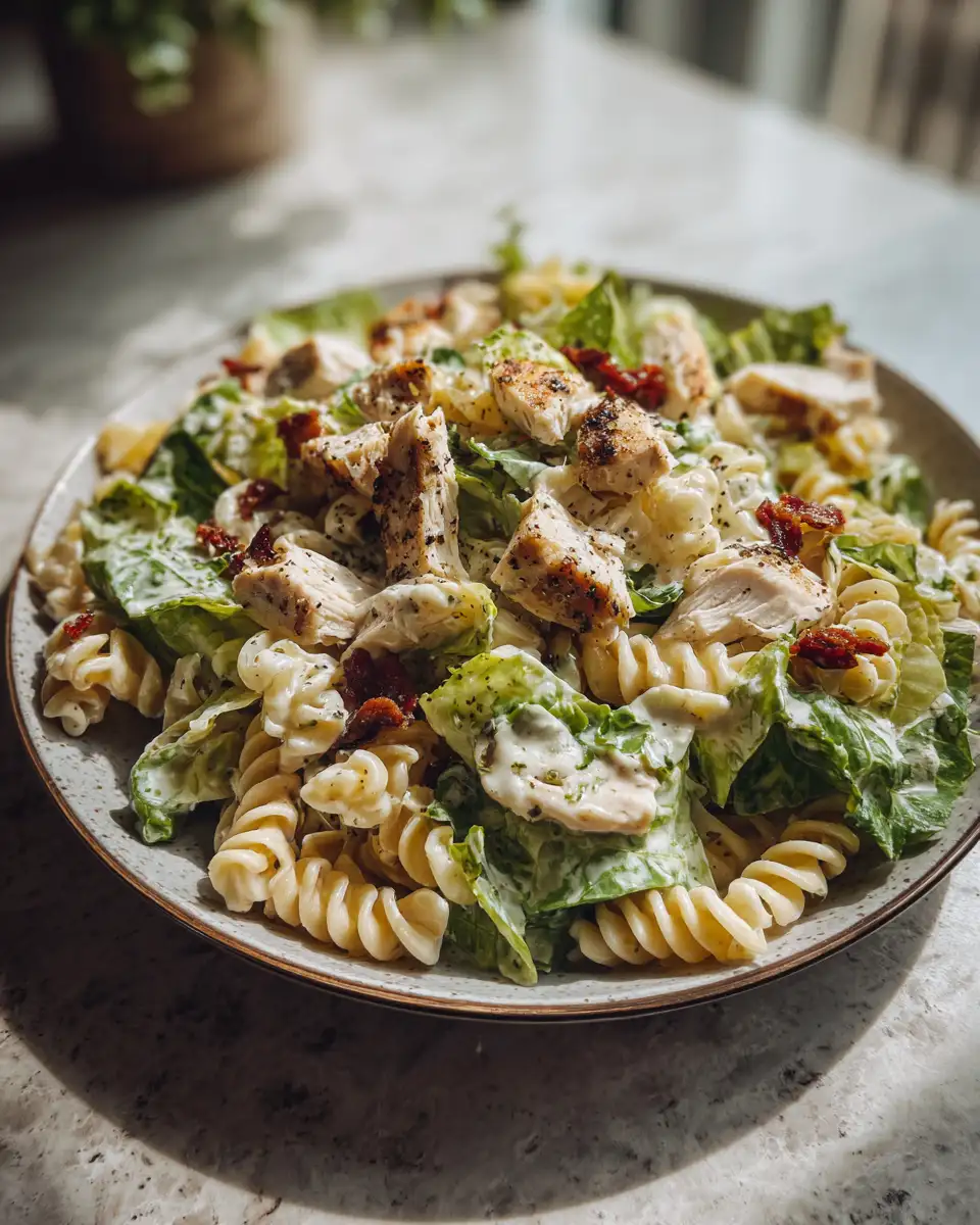 Chicken Caesar Pasta Salad: A Delicious Twist on a Classic Favorite 6 Final dish - Chicken Caesar Pasta Salad: A Delicious Twist on a Classic Favorite