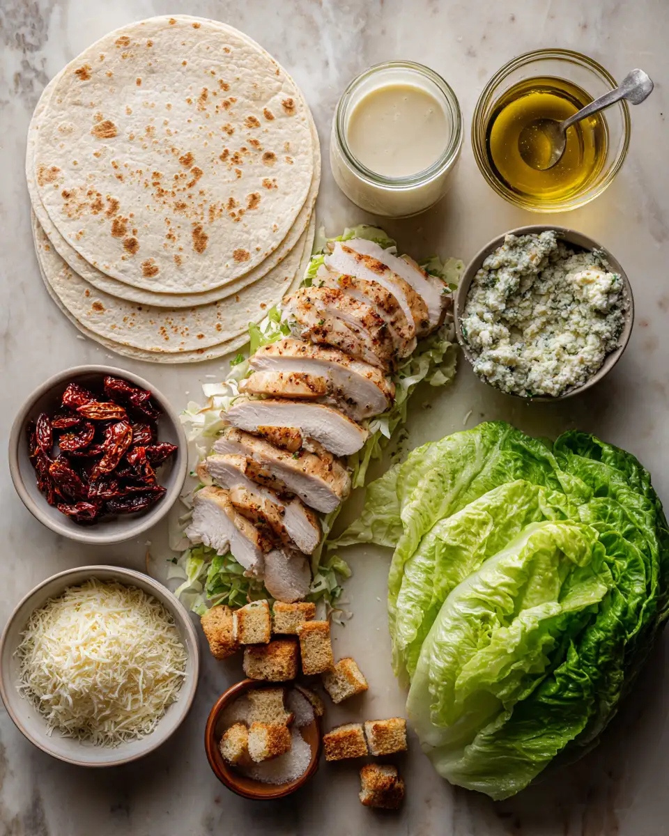 Ingredients for Savor the Flavor: Discover the Ultimate Chicken Caesar Wrap Recipe