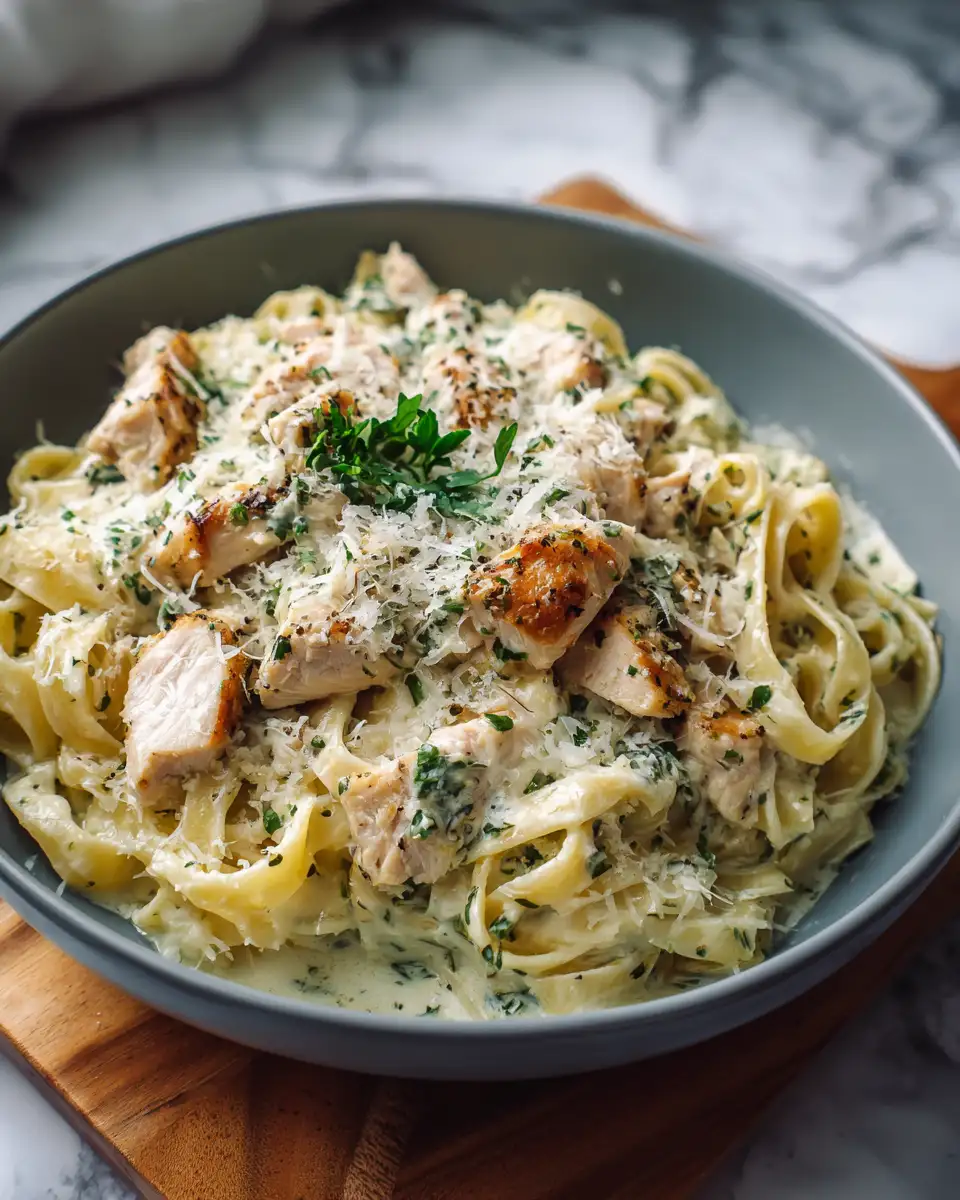 Creamy Dreamy Chicken Fettuccine Alfredo That Will Steal Your Heart - Featured Image