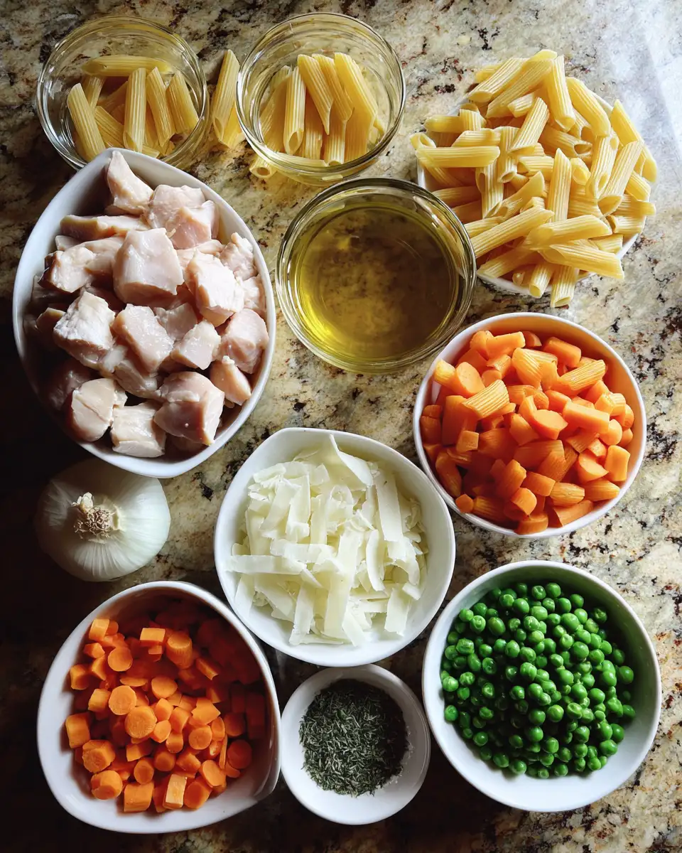 Ingredients for Cozy Comfort: Discover the Ultimate Chicken Pot Pie Pasta Fusion