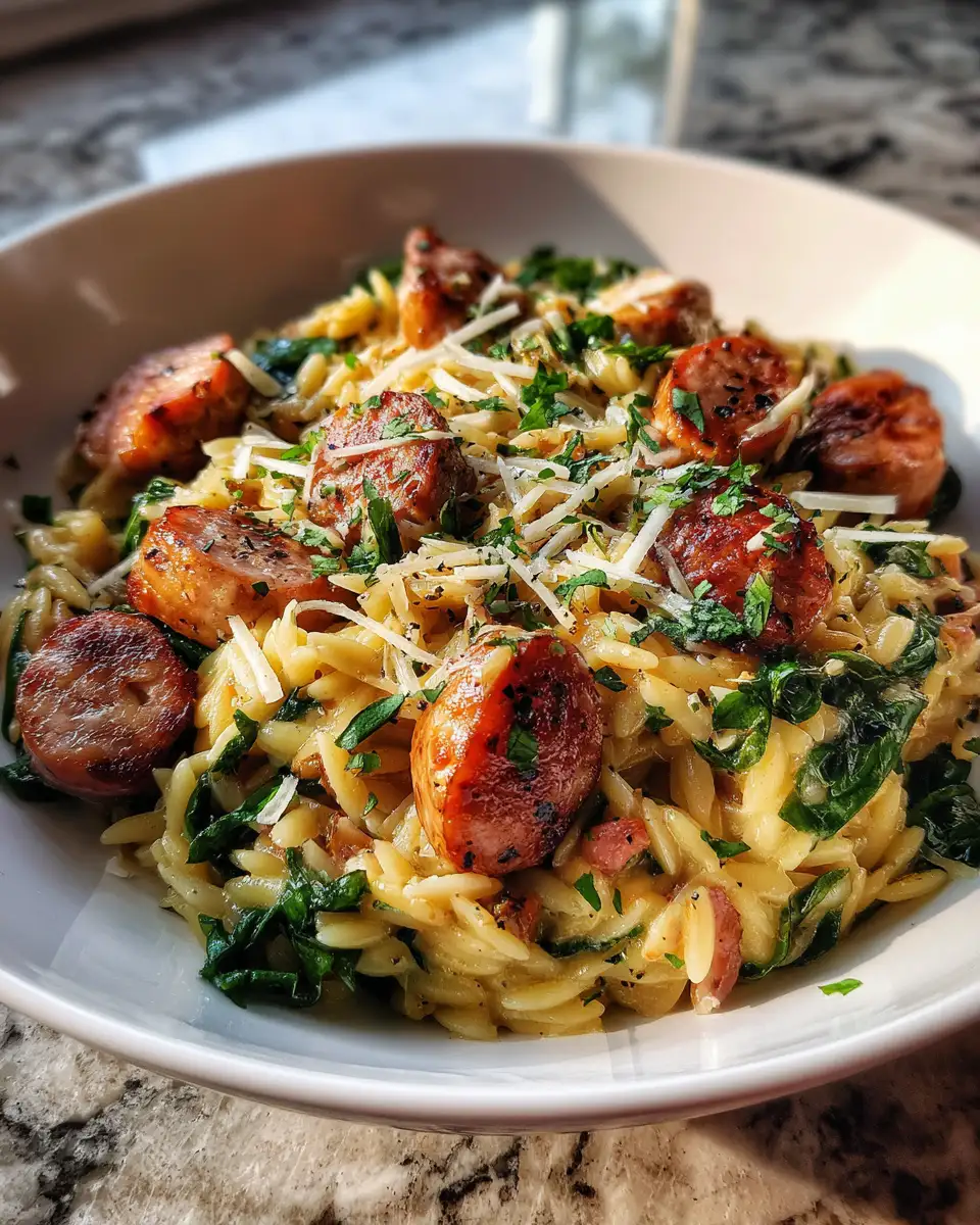 Savor the Flavor: A Delectable Chicken Sausage Orzo Feast - Featured Image