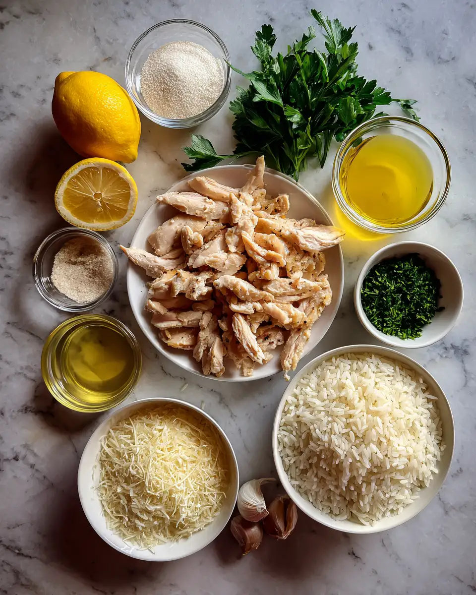 Ingredients for Savor the Flavor: Chicken Scampi with Creamy Garlic Parmesan Rice Delight