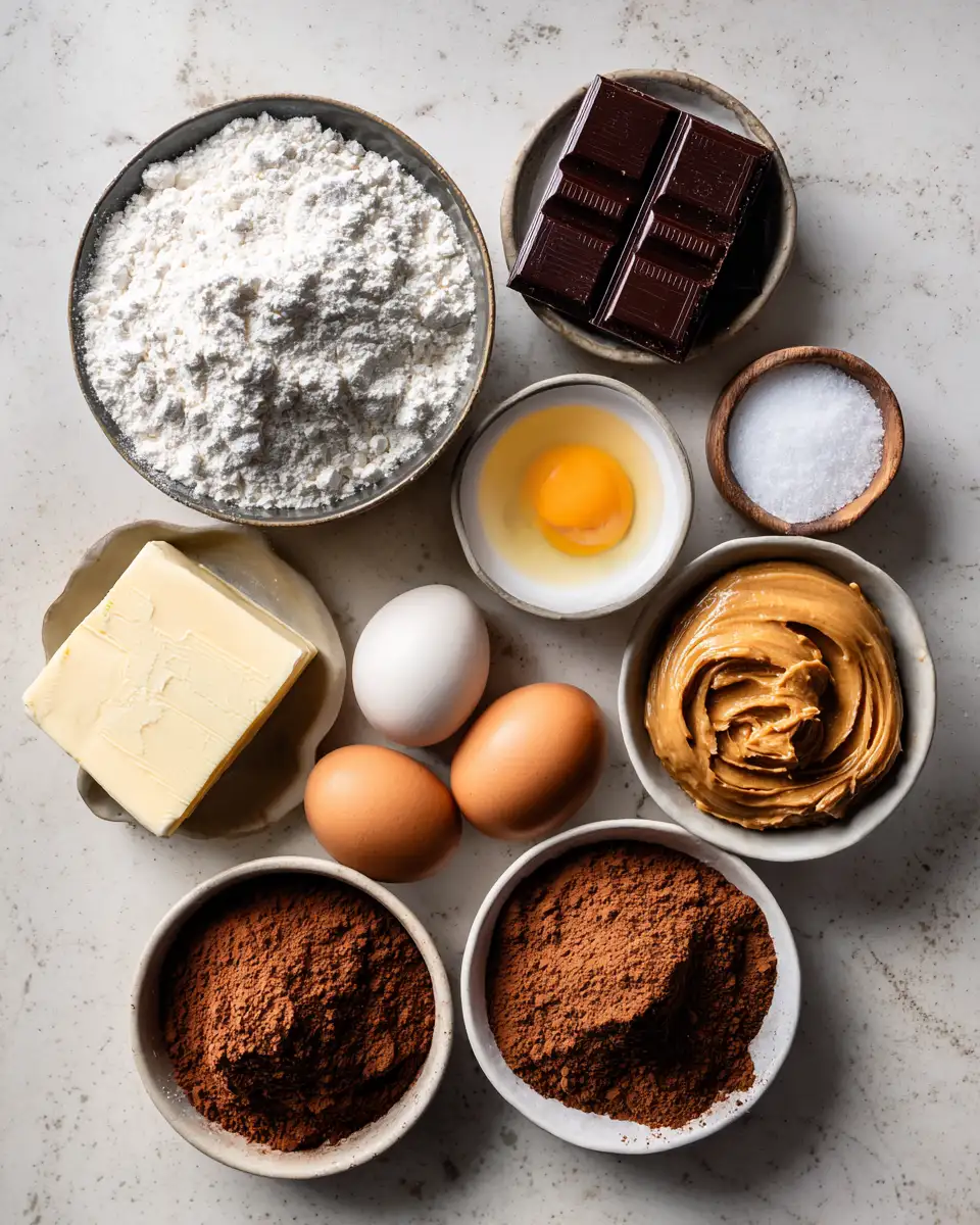 Ingredients for Irresistibly Decadent Chocolate Peanut Butter Swirl Cookies: A Match Made in Dessert Heaven