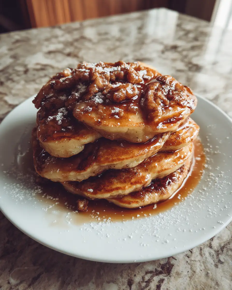 Wake Up to the Sweet Delight of Cinnamon Roll Pancakes 6 Final dish - Wake Up to the Sweet Delight of Cinnamon Roll Pancakes