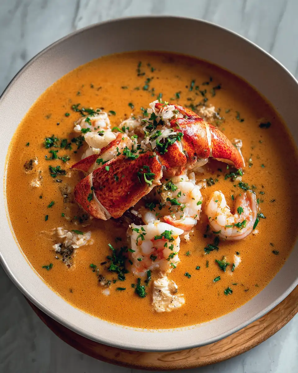 Final dish - Decadent Delights: Dive into the Creamy World of Crab and Shrimp Seafood Bisque