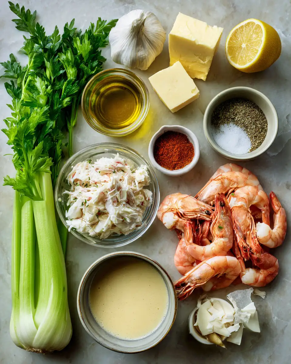 Ingredients for Decadent Delights: Dive into the Creamy World of Crab and Shrimp Seafood Bisque