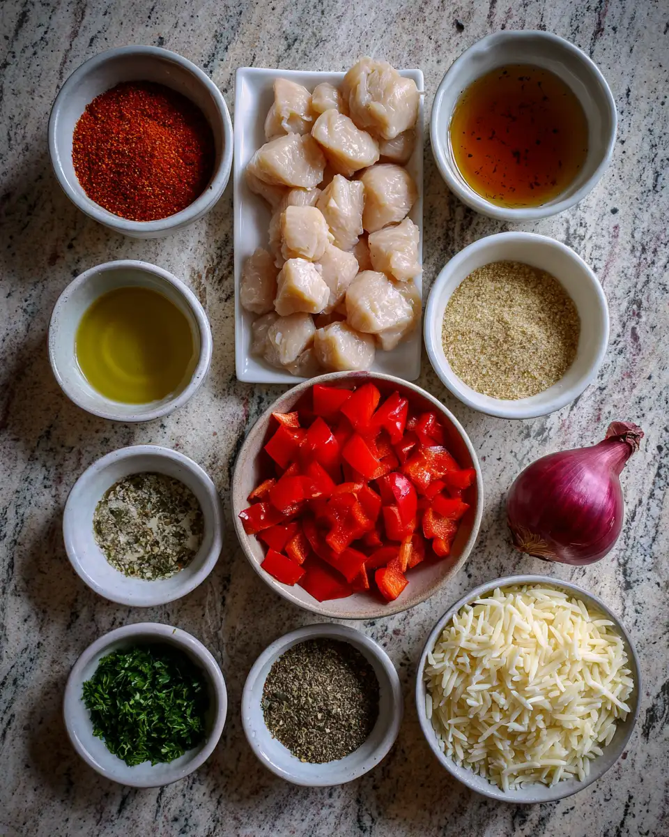 Ingredients for Creamy Cajun Chicken Orzo Bake: Spice Up Your Dinner Routine