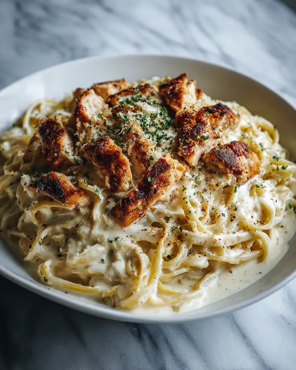 Indulge in the Ultimate Creamy Chicken Alfredo Bliss - Featured Image