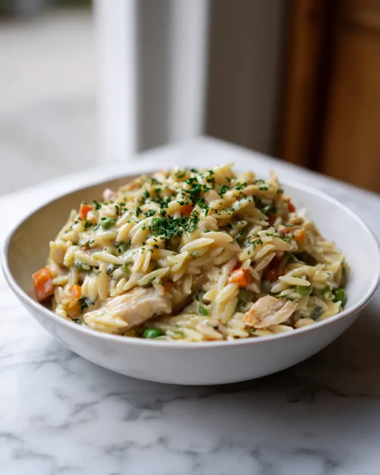 Cozy Up with Creamy Chicken Pot Pie Orzo: A Comfort Food Fusion - Featured Image
