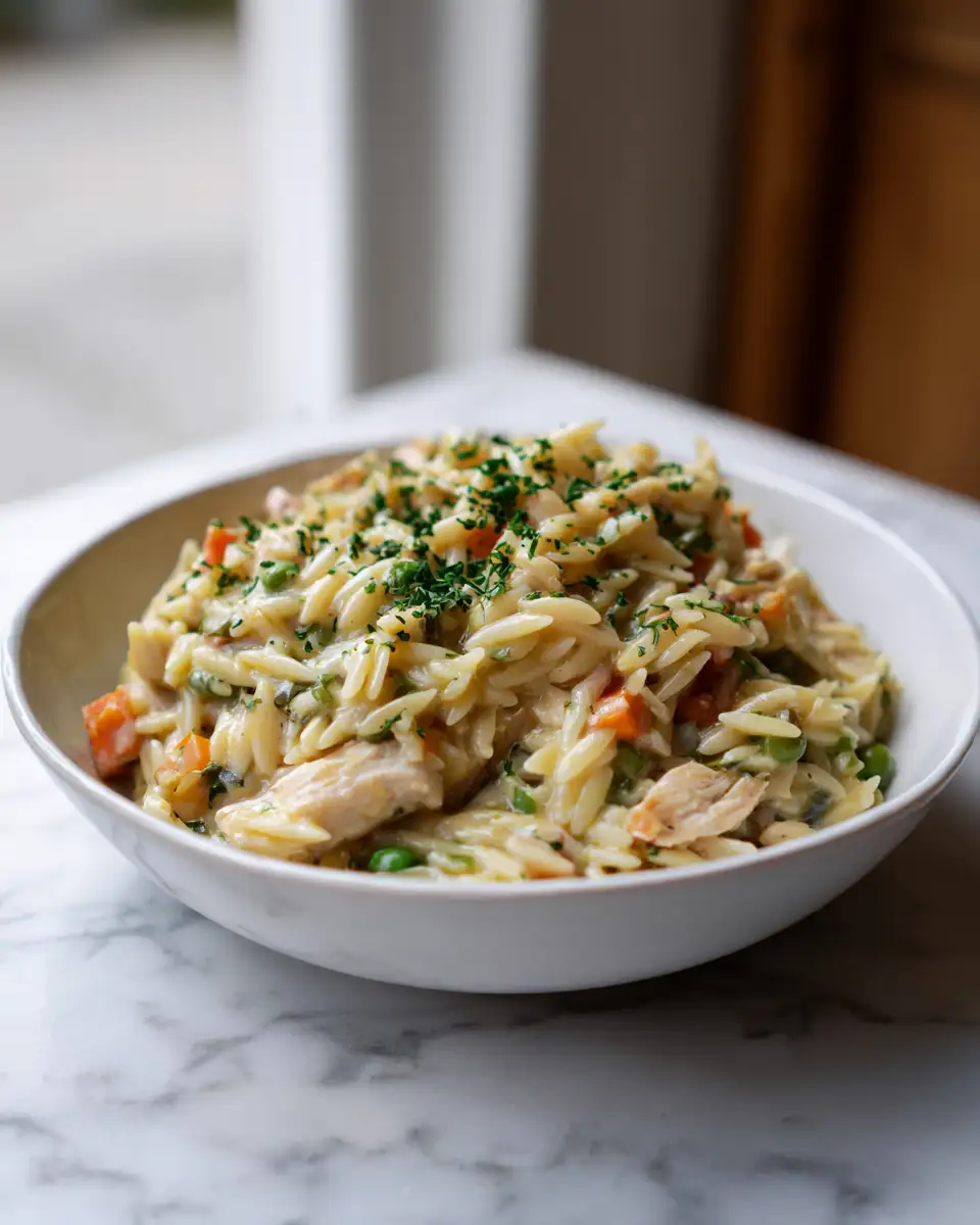 Cozy Up with Creamy Chicken Pot Pie Orzo: A Comfort Food Fusion - Featured Image