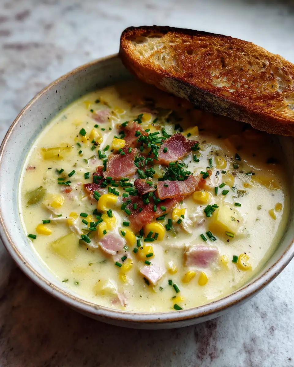 Final dish - Silky Smooth Comfort: Dive into the World of Creamy Corn Chowder