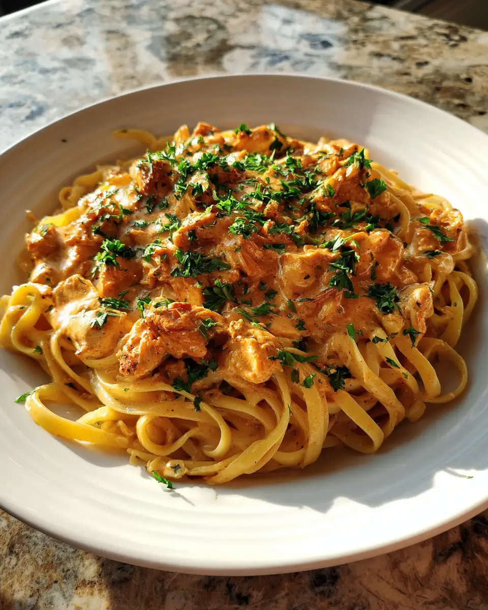 Saddle Up for Flavor: Creamy Cowboy Butter Chicken Linguine Delight - Featured Image