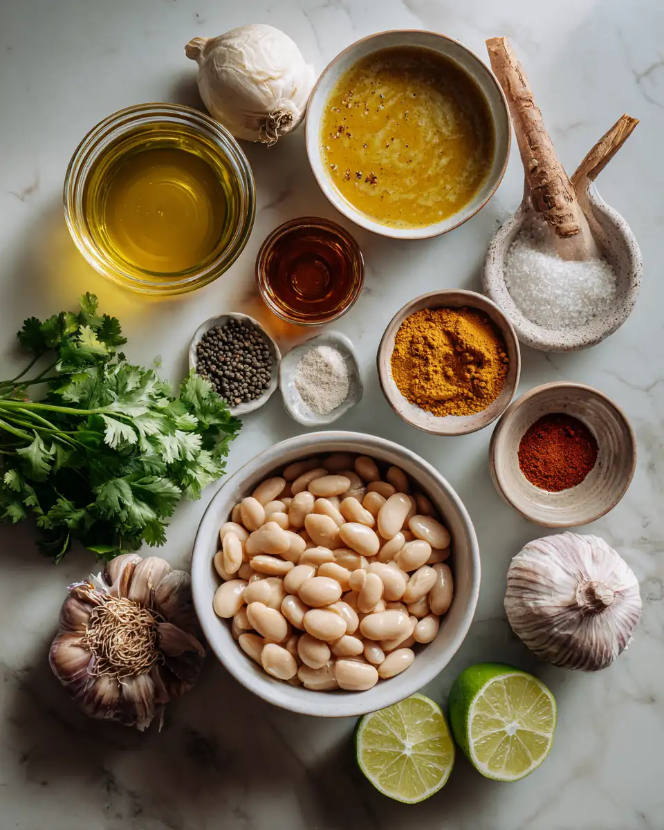 Ingredients for Savor the Comfort: Creamy Curried Butter Beans Delight
