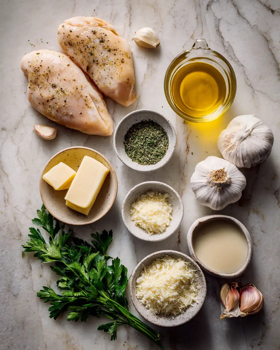 Sizzle into Flavor: Creamy Garlic Butter Chicken Skillet Perfection 4 Ingredients for Sizzle into Flavor: Creamy Garlic Butter Chicken Skillet Perfection
