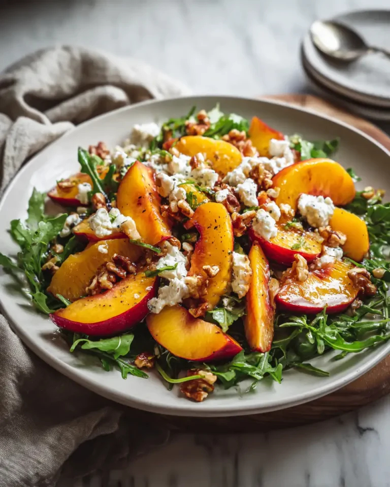 Indulge in Luxurious Flavors with Creamy Millionaire Peach Salad - Featured Image