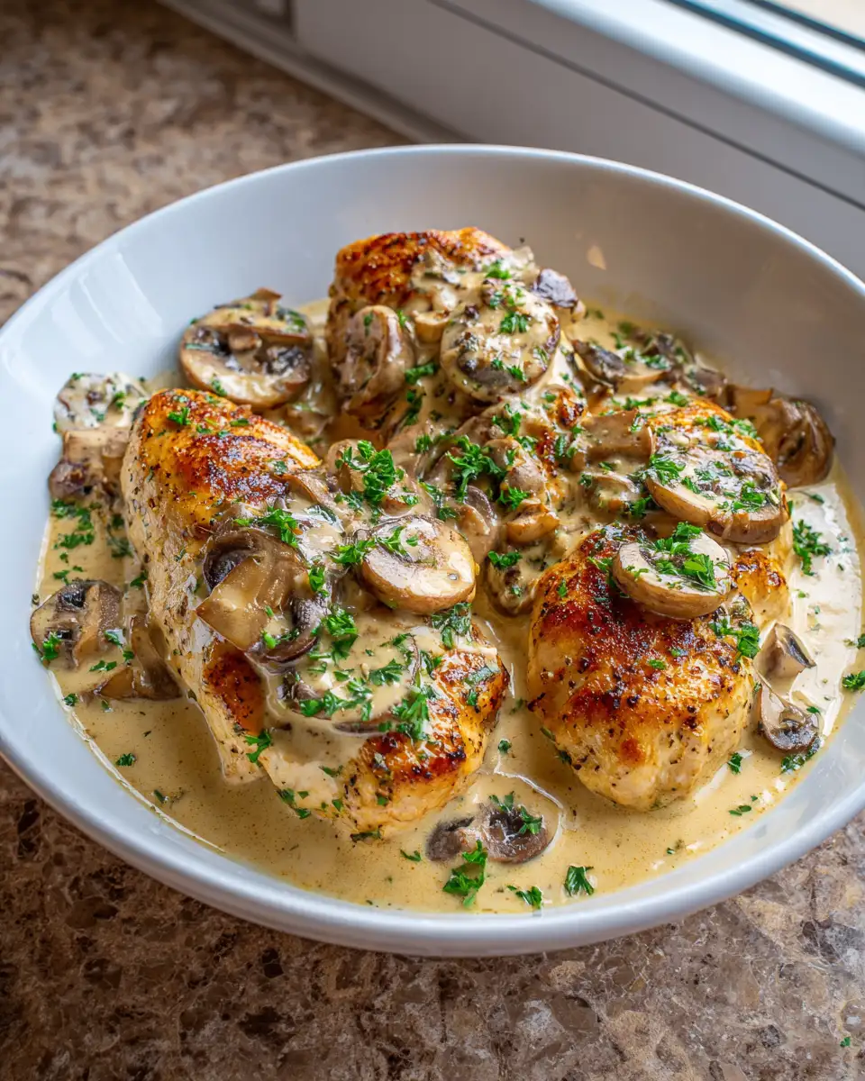 Ingredients for One-Pan Wonder: Creamy Mushroom Chicken Skillet Magic