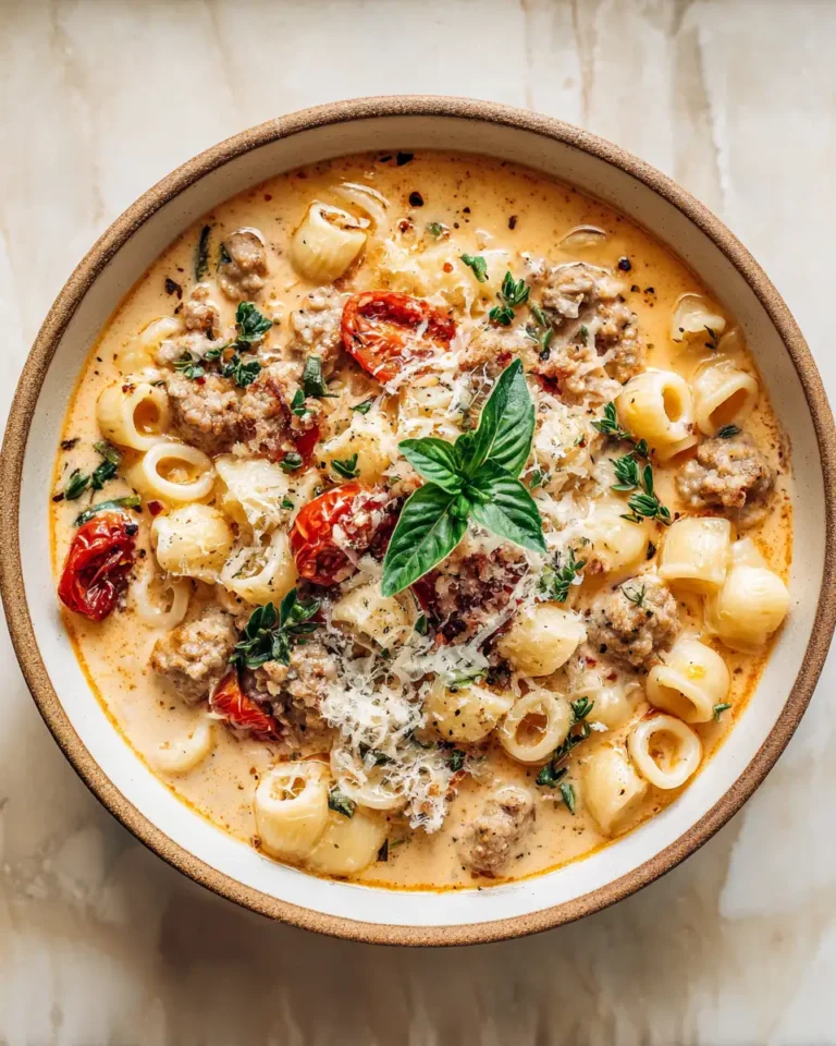 Warm Up Your Soul with Creamy Parmesan Italian Sausage Ditalini Soup - Featured Image