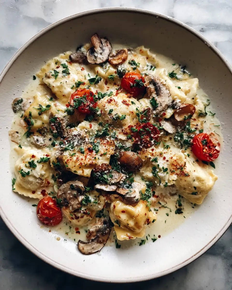 Savor the Comfort: Creamy Tuscan Ravioli Soup Delight - Featured Image