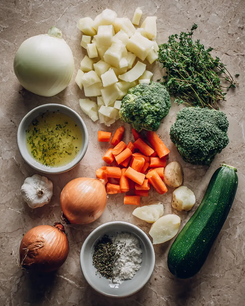 Ladle Love: Discover the Comfort of Creamy Vegetable Soup 3 Ingredients for Ladle Love: Discover the Comfort of Creamy Vegetable Soup