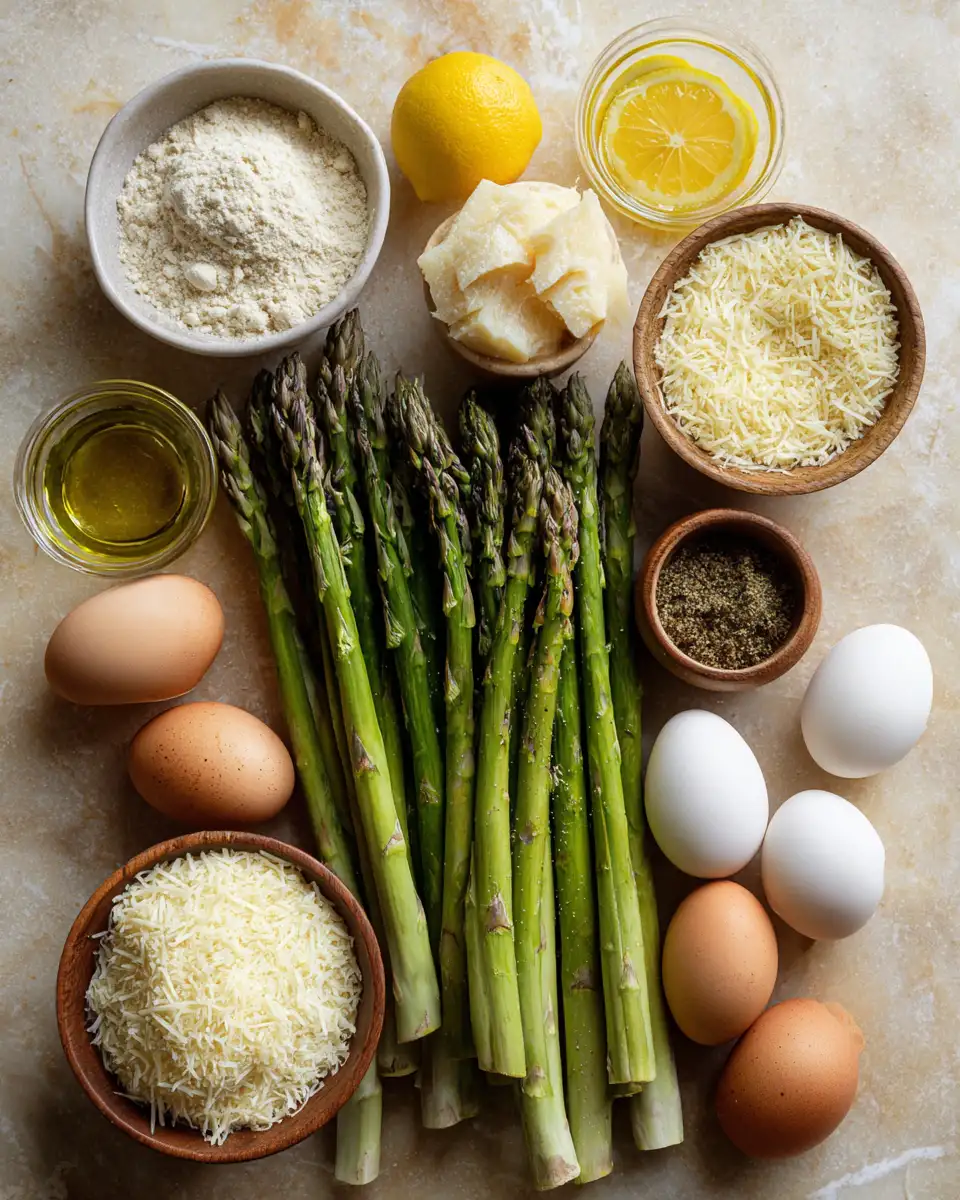 Ingredients for Unleash Flavor with Crispy Asparagus Asiago Spears