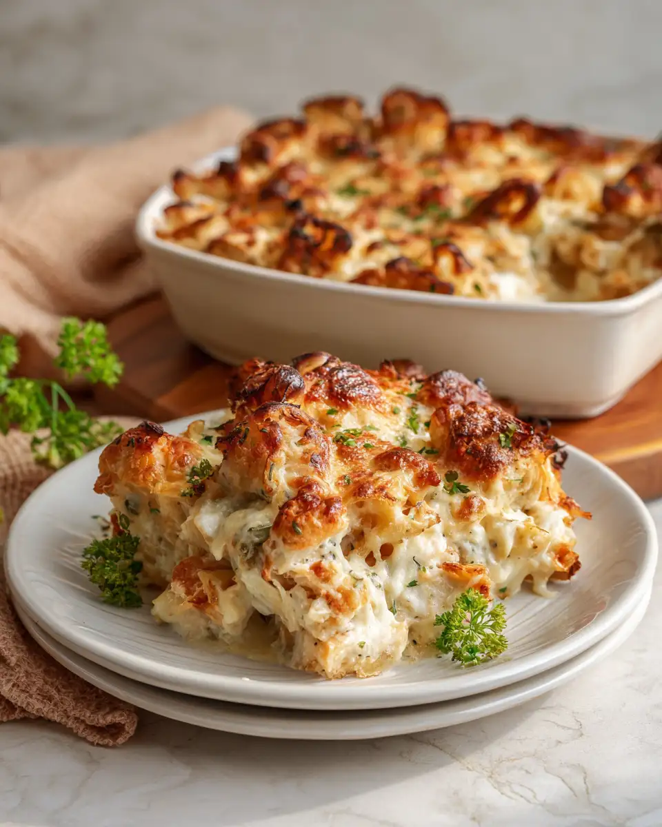 Ultimate Comfort: Crispy Chicken Alfredo Bake Delight - Featured Image