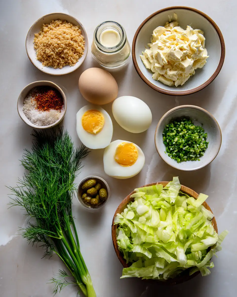Ingredients for Crunch Your Way to Flavor Town with This Irresistible Crispy Egg Salad