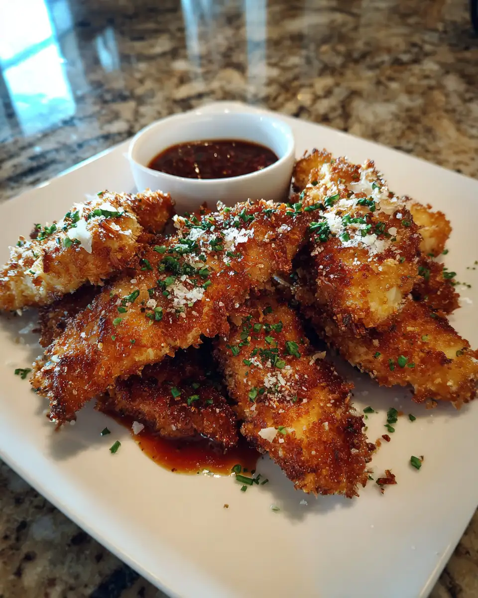 Irresistibly Crunchy Parmesan Chicken Tenders: Your New Weeknight Obsession 6 Final dish - Irresistibly Crunchy Parmesan Chicken Tenders: Your New Weeknight Obsession