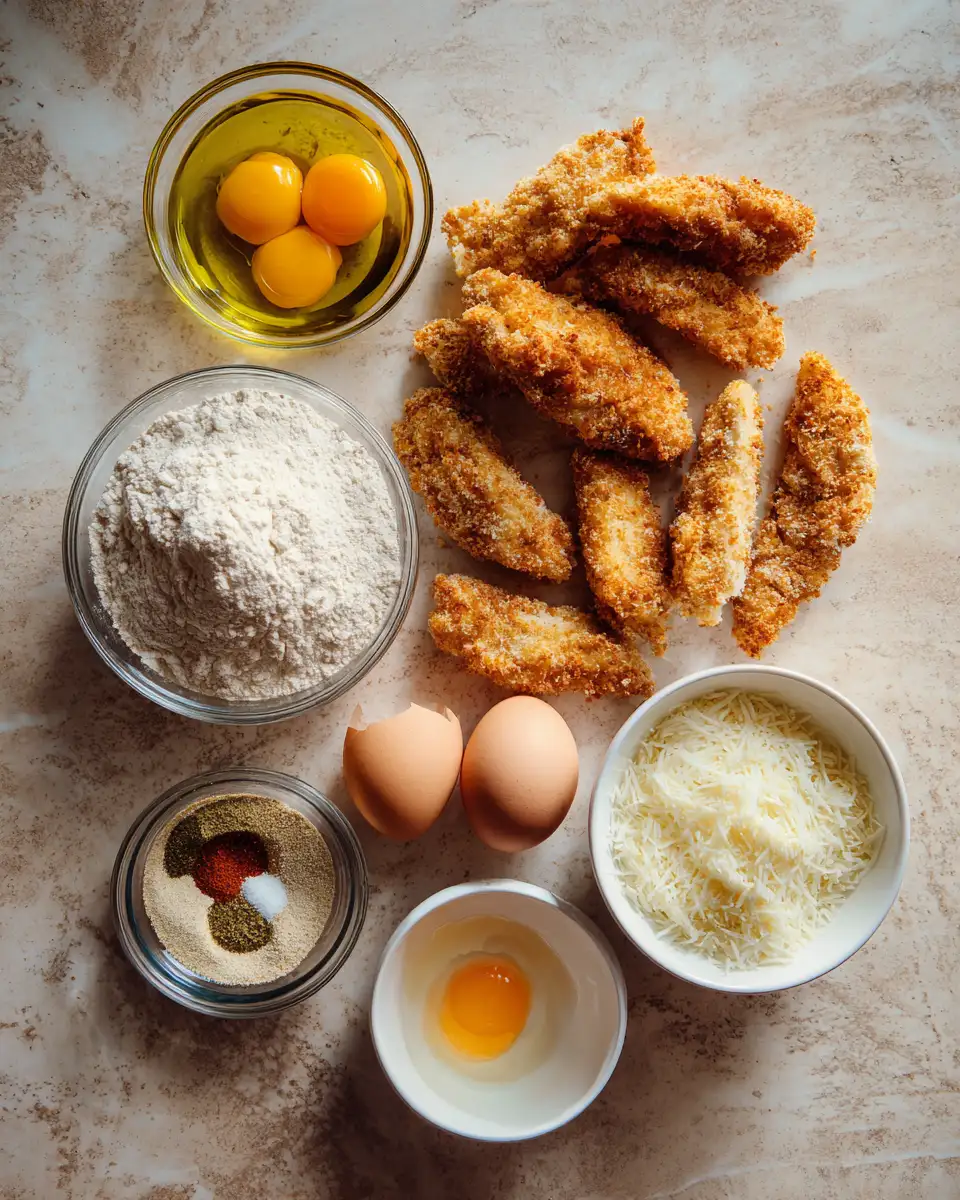 Irresistibly Crunchy Parmesan Chicken Tenders: Your New Weeknight Obsession 4 Ingredients for Irresistibly Crunchy Parmesan Chicken Tenders: Your New Weeknight Obsession