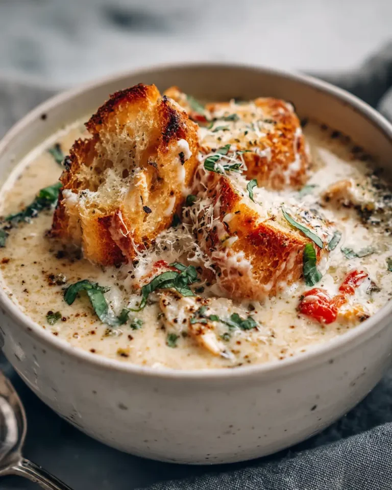 Crock Pot Creamy Chicken Parmesan Soup: Cozy Comfort in a Bowl - Featured Image