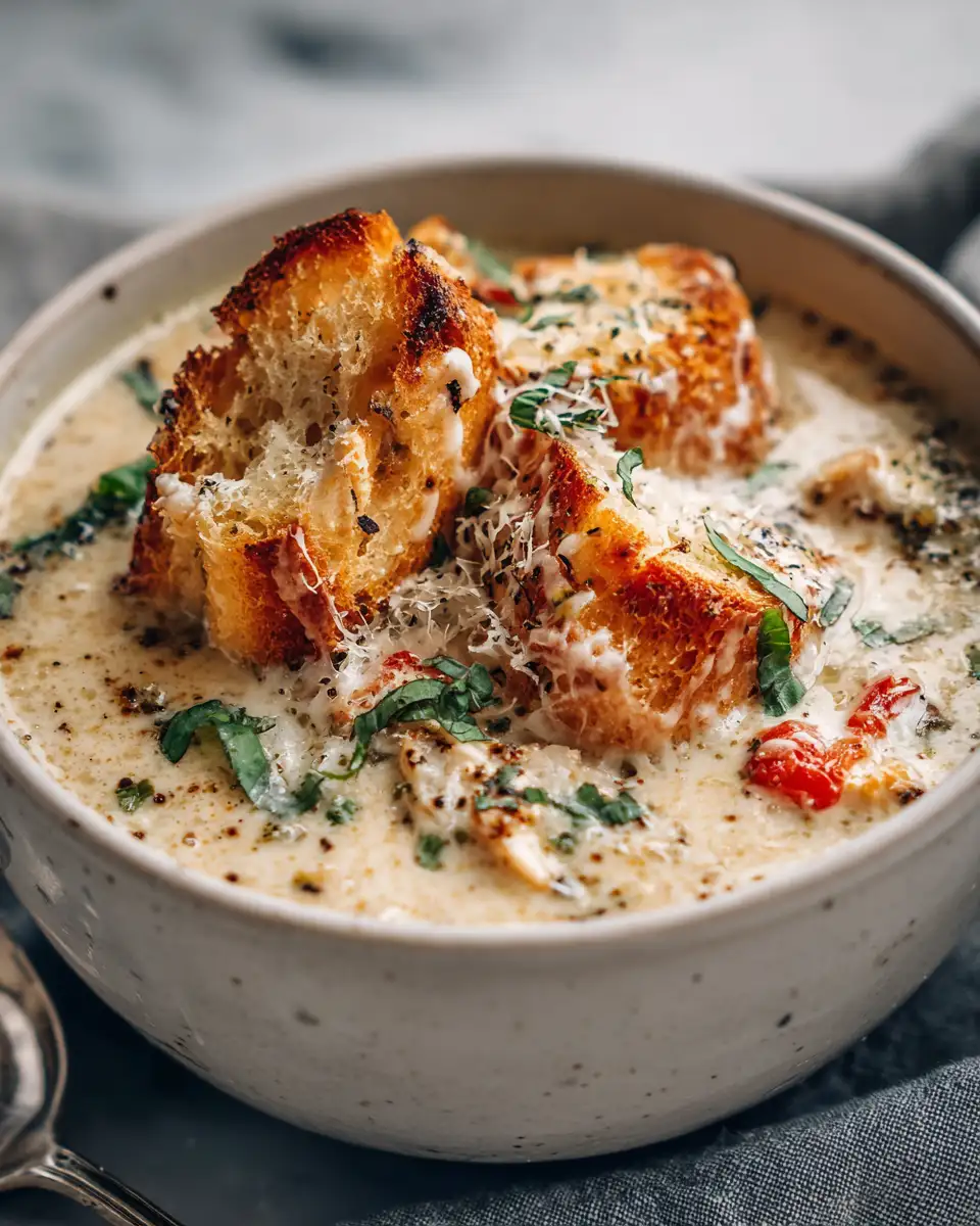 Crock Pot Creamy Chicken Parmesan Soup: Cozy Comfort in a Bowl - Featured Image