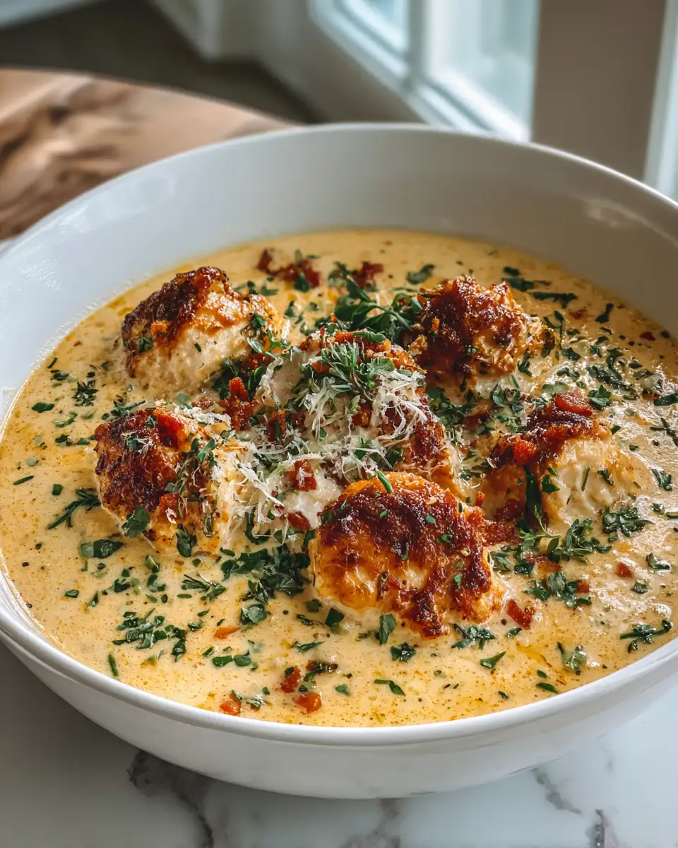 Warm Up Your Winter with Crock Pot Creamy Chicken Parmesan Soup 6 Final dish - Warm Up Your Winter with Crock Pot Creamy Chicken Parmesan Soup