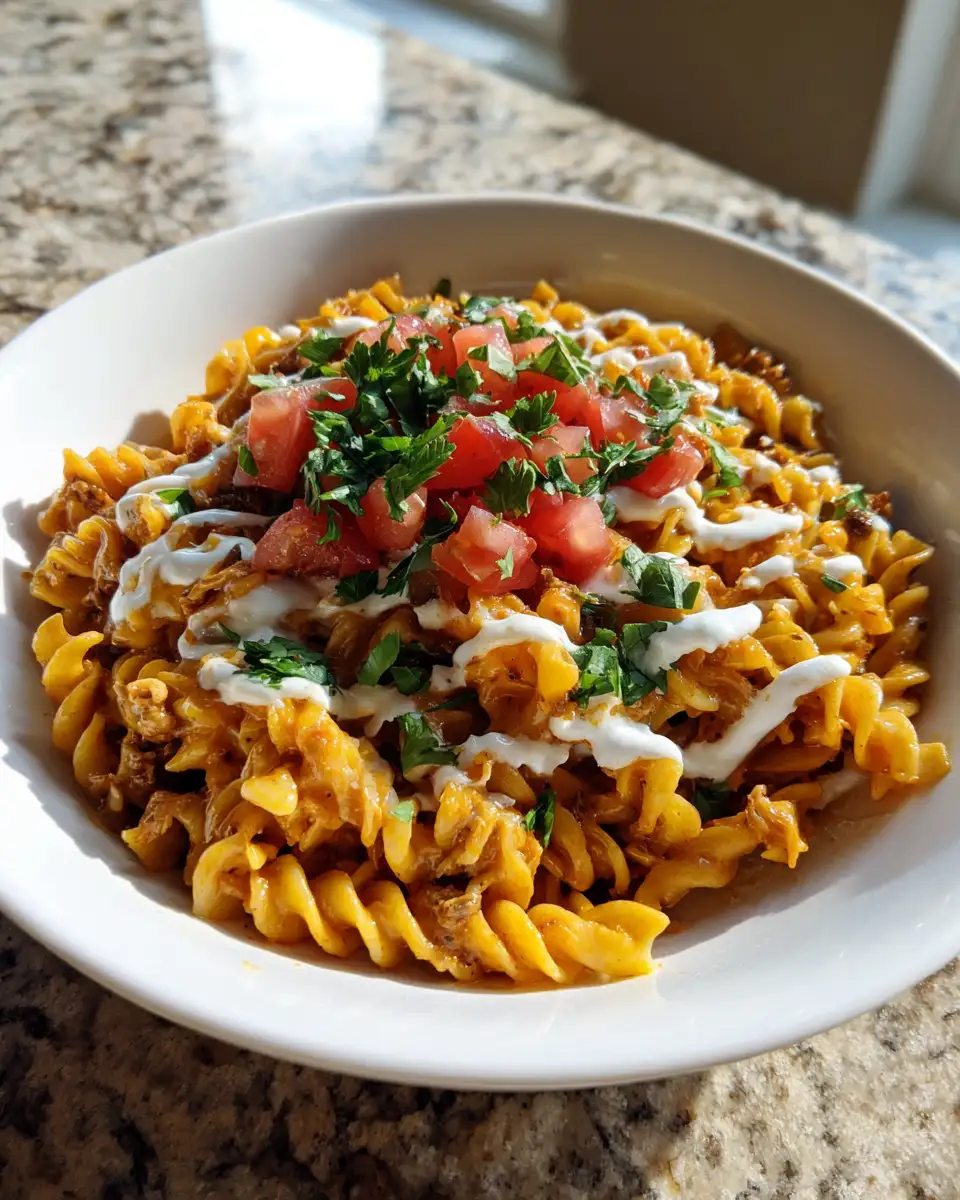 Crock Pot Taco Pasta: A Flavorful Twist on Comfort Food 6 Final dish - Crock Pot Taco Pasta: A Flavorful Twist on Comfort Food