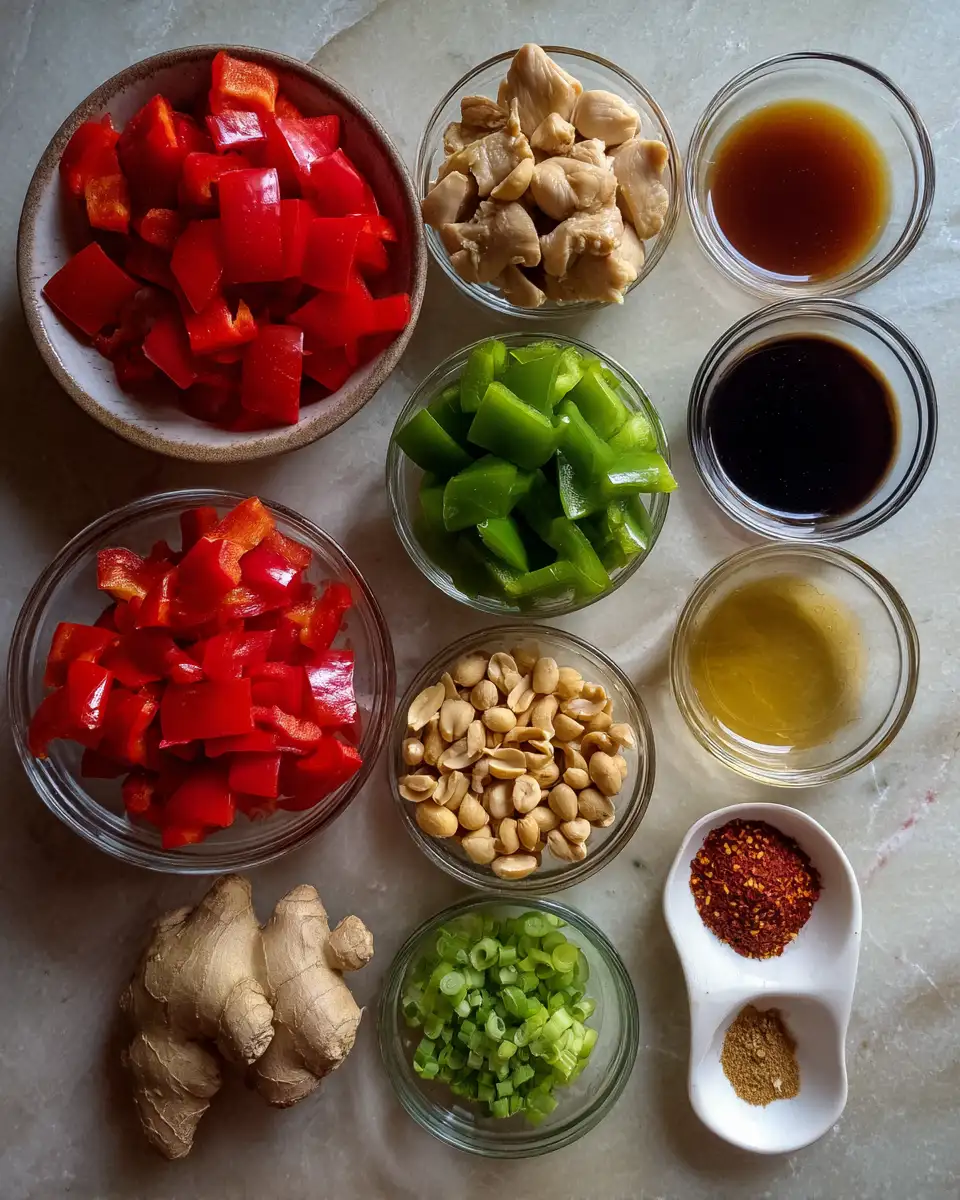 Ingredients for Sizzling Crockpot Kung Pao Chicken: Spice Up Your Dinner Routine